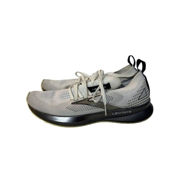 Brooks Levitate Womens Running Shoes Size 8.5 White & Black - Picture 3 of 8
